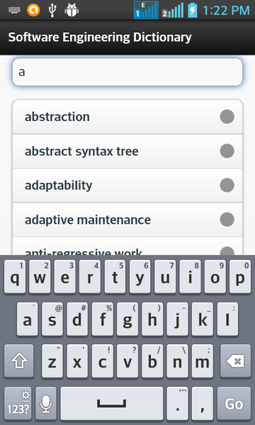 SoftwareEngineering Dictionary - Image screenshot of android app