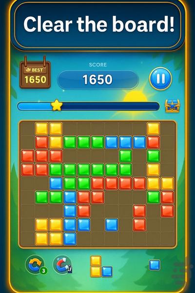 پازل بلوک کلاسیک- حرفه ای✔🤩 - Gameplay image of android game