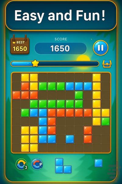پازل بلوک کلاسیک- حرفه ای✔🤩 - Gameplay image of android game