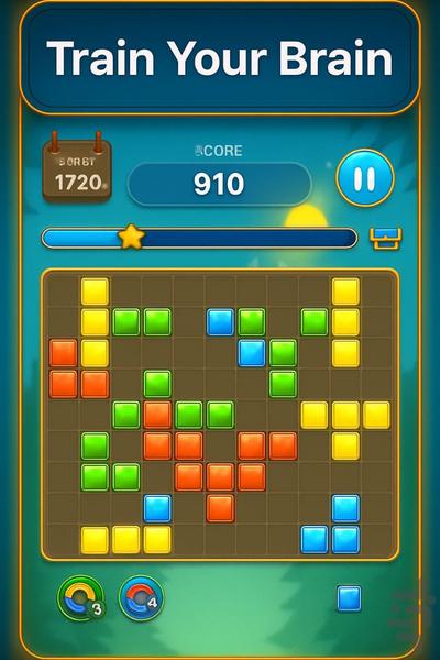 پازل بلوک کلاسیک- حرفه ای✔🤩 - Gameplay image of android game
