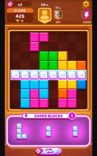 Puzzle Blocks Classic - Gameplay image of android game