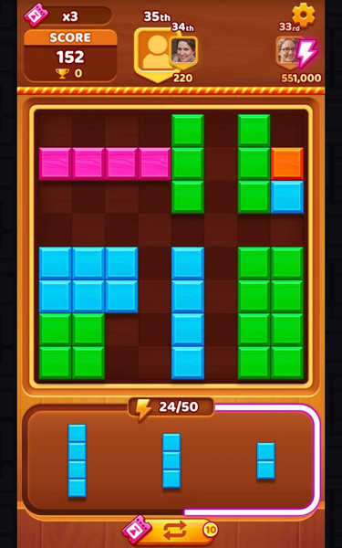 Puzzle Blocks Classic - Gameplay image of android game