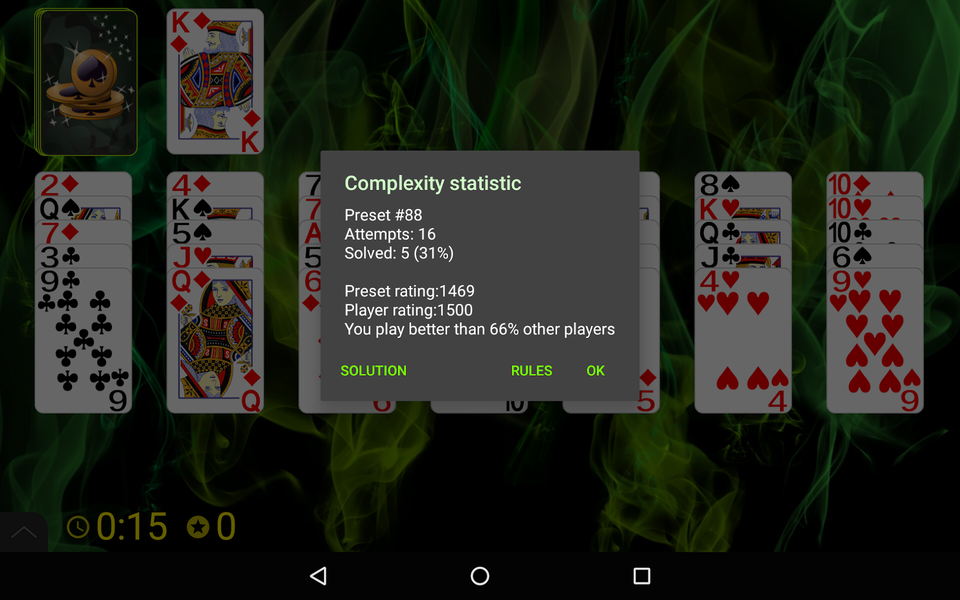 Golf (Turbo) Solitaire - عکس بازی موبایلی اندروید
