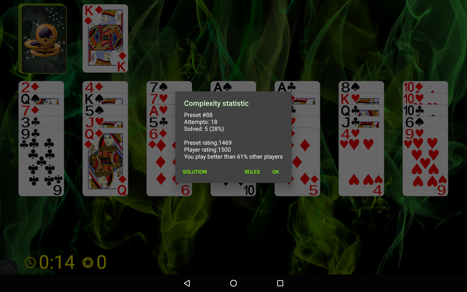 Golf (Turbo) Solitaire - عکس بازی موبایلی اندروید