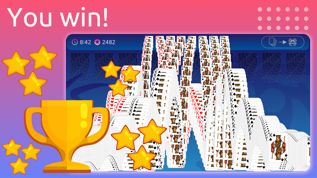 Spider Solitaire - عکس بازی موبایلی اندروید