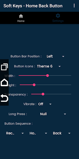 Soft Keys - Home Back Buttons - عکس برنامه موبایلی اندروید