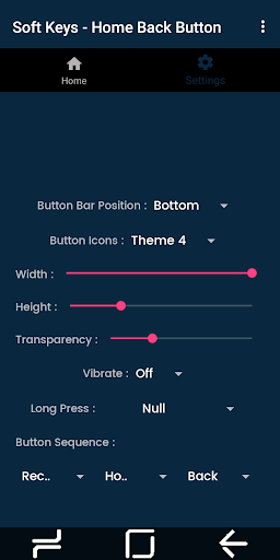 Soft Keys - Home Back Buttons - عکس برنامه موبایلی اندروید