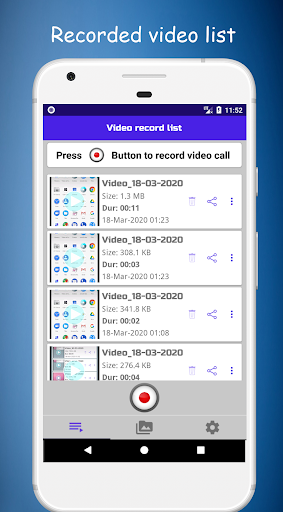 Video call recorder for whatsa - Image screenshot of android app