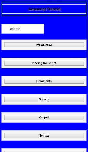 Basic JavaScript Tutorial - عکس برنامه موبایلی اندروید