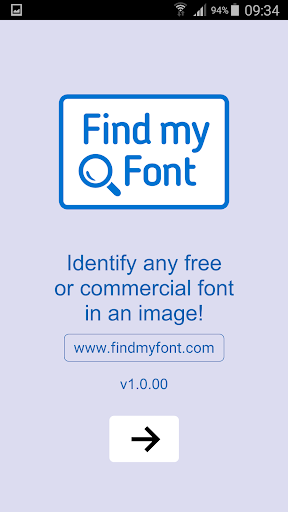 Find my Font - Image screenshot of android app