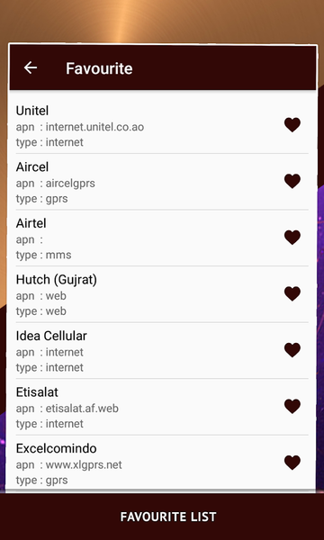 APN Settings - عکس برنامه موبایلی اندروید