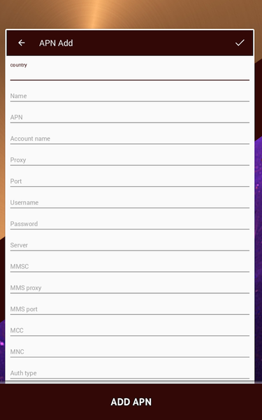 APN Settings - عکس برنامه موبایلی اندروید