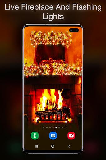 Xmas Fireplace Live Wallpaper - عکس برنامه موبایلی اندروید