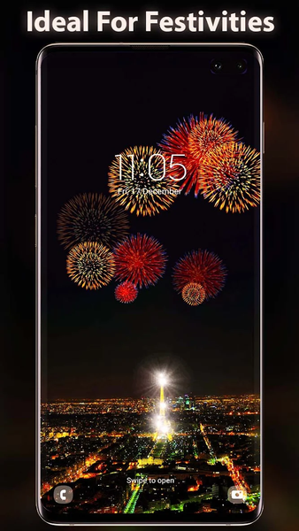 Fireworks Live Wallpaper - Image screenshot of android app