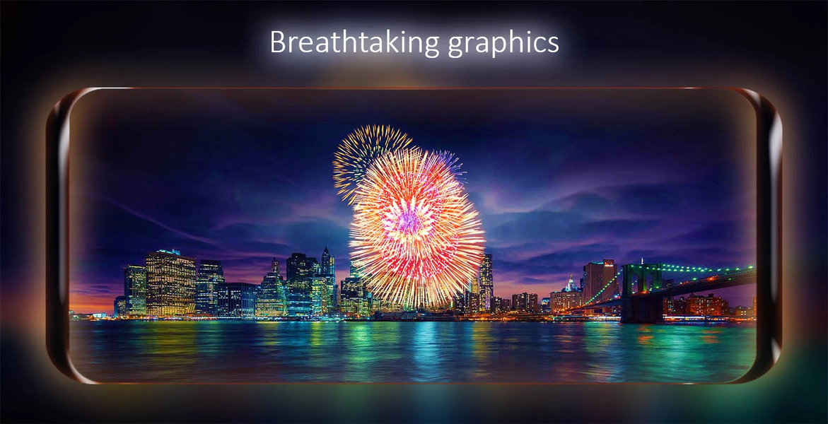 Fireworks Live Wallpaper - Image screenshot of android app