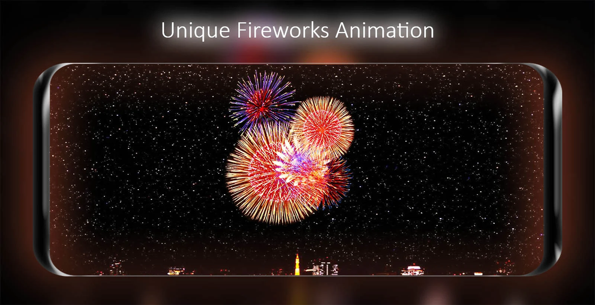 Fireworks Live Wallpaper - Image screenshot of android app