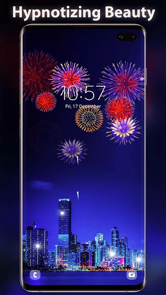 Fireworks Live Wallpaper - Image screenshot of android app
