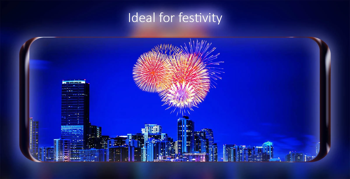 Fireworks Live Wallpaper - Image screenshot of android app