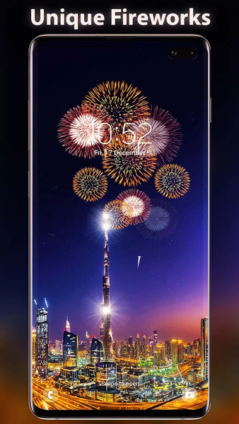 Fireworks Live Wallpaper - Image screenshot of android app