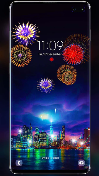 Fireworks Live Wallpaper - Image screenshot of android app