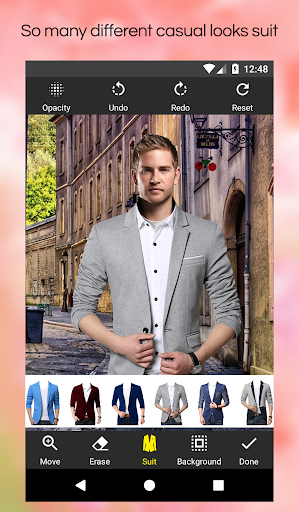 Man Casual Suit Photo Editor - عکس برنامه موبایلی اندروید
