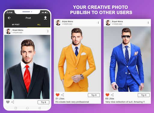 Man Suit Photo Editor - Suits - عکس برنامه موبایلی اندروید