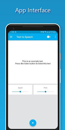 Text to Speech for All App - عکس برنامه موبایلی اندروید