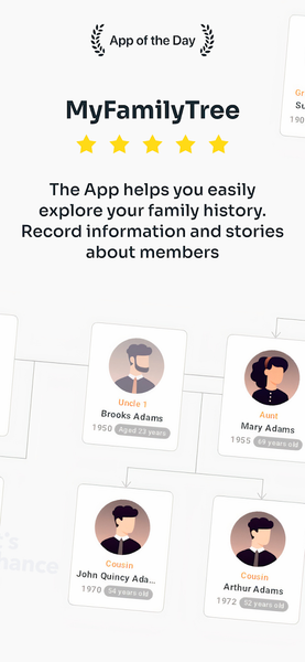 MyFamilyTree: Family History - عکس برنامه موبایلی اندروید