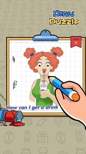 Draw Puzzle:game online - عکس بازی موبایلی اندروید