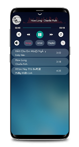 Beauty Music player edge - Image screenshot of android app