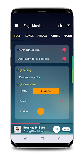 Beauty Music player edge - عکس برنامه موبایلی اندروید