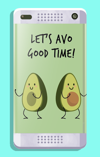 Avocado iPhone Wallpaper  Estetika hijau Wallpaper kupukupu Wallpaper  kartun