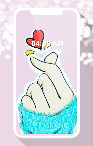 Finger Heart Wallpaper - Image screenshot of android app