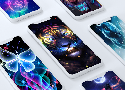 Neon Animals Wallpapers - Image screenshot of android app