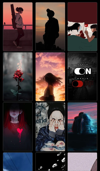 Sad Anime Wallpaper - Image screenshot of android app