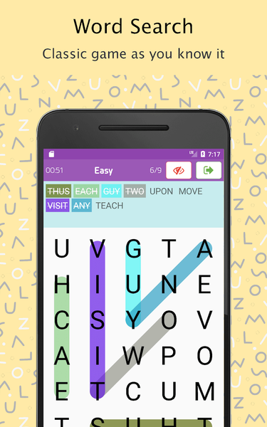 Word Search English Dictionary - Gameplay image of android game