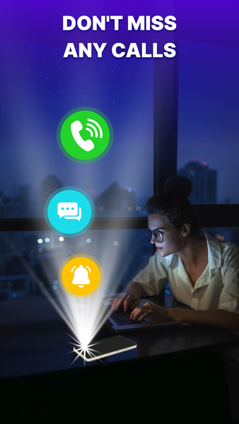 Flash Alert & LED Flashlight - عکس برنامه موبایلی اندروید