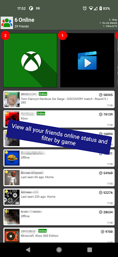 My Xbox Friends & Achievements - عکس برنامه موبایلی اندروید