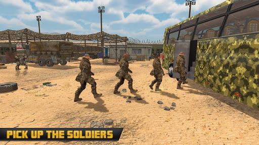 Army Bus Driver US Military Soldier Transport Duty - عکس بازی موبایلی اندروید