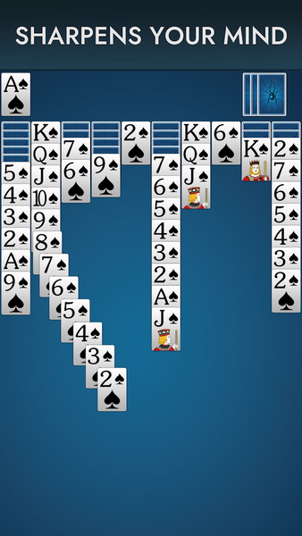 Spider Solitaire: Large Cards! - Gameplay image of android game