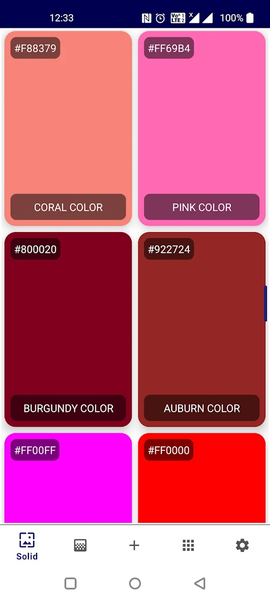 Pure Solid Color and Gradient - Image screenshot of android app