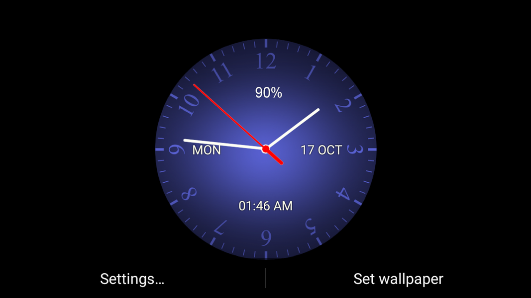Analog clock Live WP - Image screenshot of android app