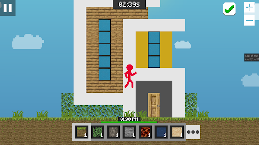 Noob vs Stickman: House Challenge - Gameplay image of android game