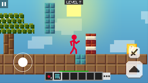 Stickman vs Multicraft: Lucky Block - Gameplay image of android game