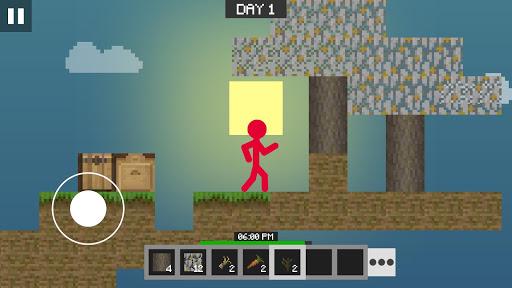 Stickman vs Multicraft: Skyblock Craft - Gameplay image of android game