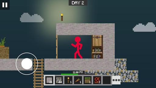 Stickman vs Multicraft: Skyblock Craft - Gameplay image of android game