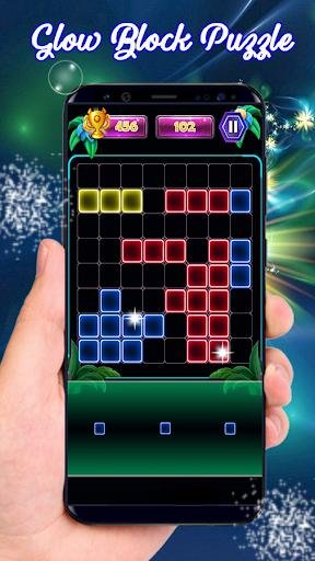 Block Puzzle : Glow Tentris 2018 - Gameplay image of android game