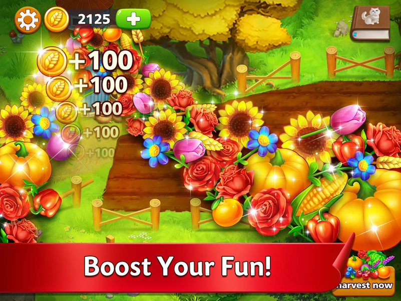 Solitaire Garden TriPeak Story - Gameplay image of android game