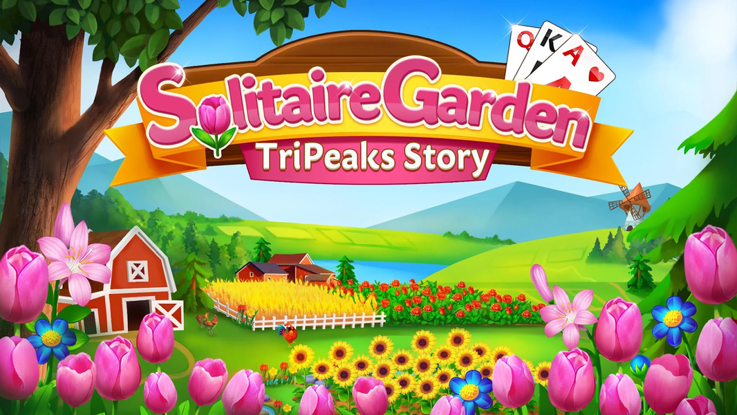 Solitaire Garden TriPeak Story - Gameplay image of android game