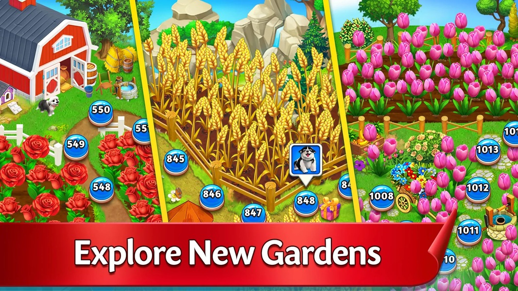 Solitaire Garden TriPeak Story - Gameplay image of android game
